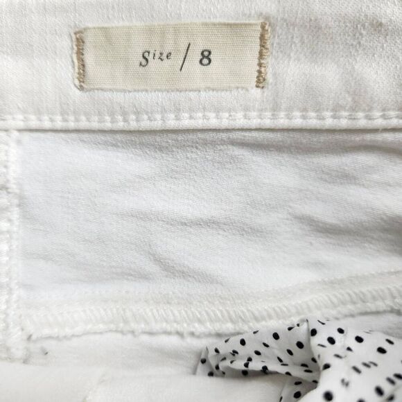 Anthropologie Pilcro Skirt Womens 8 Denim Floral Aztec Embroidered Boho Mini - Picture 5 of 6